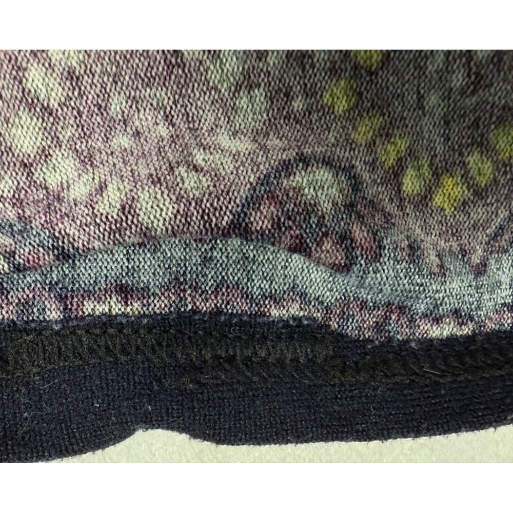 XL Sacred Threads Embroidered Boho Festival Blue Gray Plush Paisley Dress - Picture 11 of 11